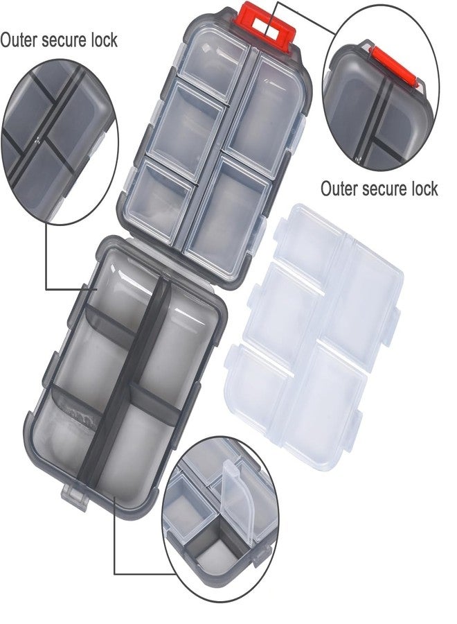 XIBO Pill Medicine Organizer Compartment Portable Medicine Box Double Layer Pill Case Travel Organizer with Secure Seal for Home Camping Office Mini Storage Container. - Image 5
